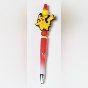 Pokémon Pikachu Custom Made Silicone Beaded Pen